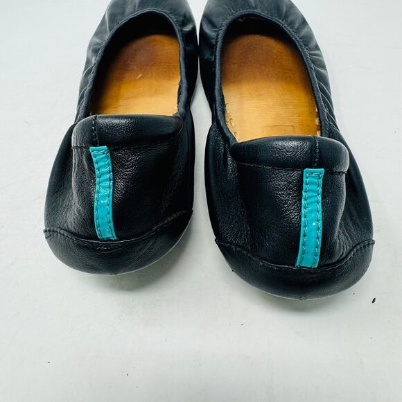 Tieks By Gavrieli Womens Leather black Ballet Flats Matte Black Shoes Slip Ons - Picture 10 of 16